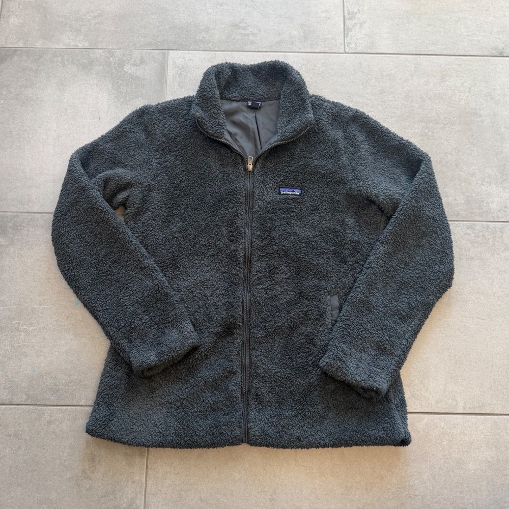 Patagonia Los Gatos Full Zip Fleece Jacket Charcoal Grey Women XL 25195